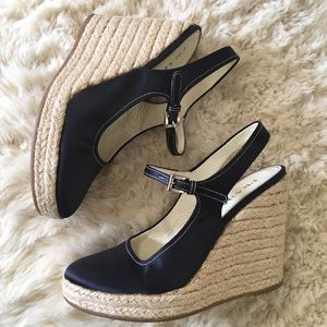 Prada Mary Jane wedge espadrilles